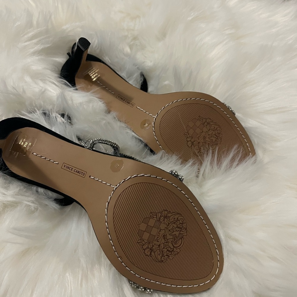Vince Camuto Luanna Rhinestone Strappy Stiletto Sandals Heels - Sz 8.5 - NWT NIB - Picture 9 of 9